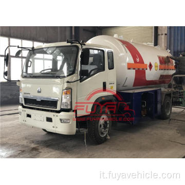 Sinotruk Howo 5000liter GPL Tank Transport Truck